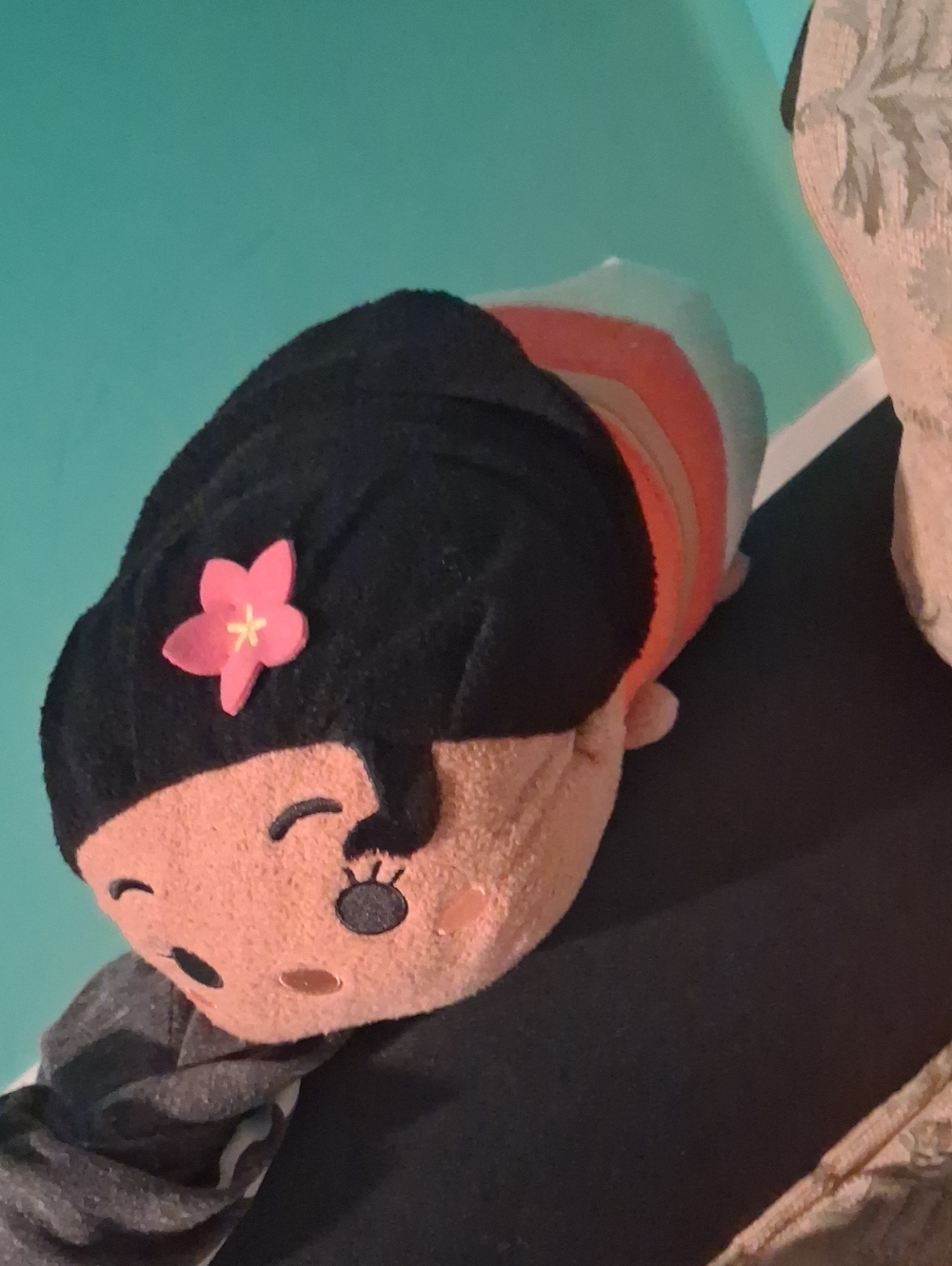 Plush Disney  Moana Tsum Tsum-Style Soft Toy - Black & Peach